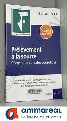 Seller image for Prlvement  la source 2017: Dcryptage et textes consolids for sale by Ammareal