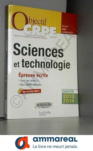 Bild des Verkufers fr Objectif CRPE preuve crite de sciences et de technologie zum Verkauf von Ammareal
