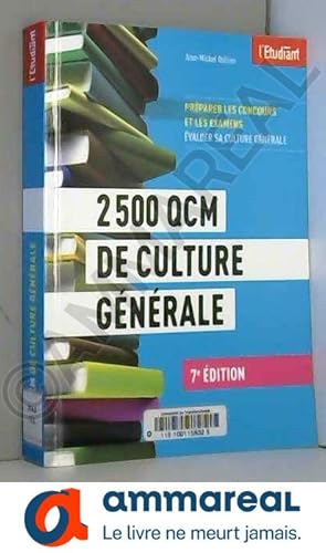 Image du vendeur pour 2500 QCM de culture gnrale 7e dition mis en vente par Ammareal