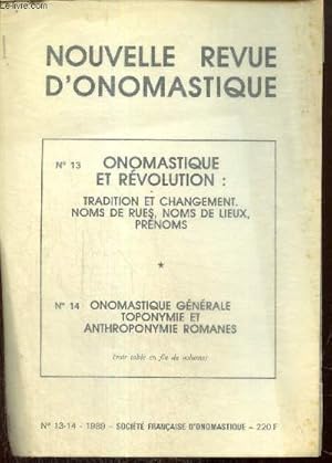 Bild des Verkufers fr Extrait de la Nouvelle Revue d'Onomastique : Les changements de noms de rues  Tarbes pendant la Rvolution zum Verkauf von Le-Livre