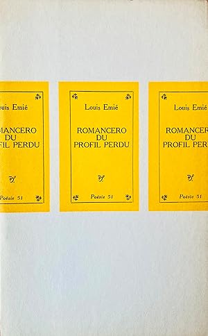 Image du vendeur pour Romancero du profil perdu. mis en vente par Jack Baldwin Rare Books