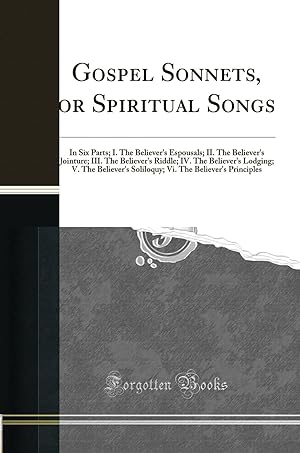 Seller image for Gospel Sonnets, or Spiritual Songs (Classic Reprint) for sale by Forgotten Books