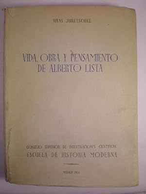 Vida, obra y pensamiento de Alberto Lista