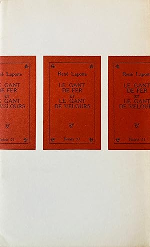 Seller image for Le gant de fer et le gant de velours. for sale by Jack Baldwin Rare Books