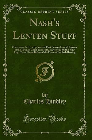 Bild des Verkufers fr Nash's Lenten Stuff (Classic Reprint) zum Verkauf von Forgotten Books