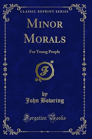 Seller image for Minor Morals: For Young People (Classic Reprint) for sale by Forgotten Books