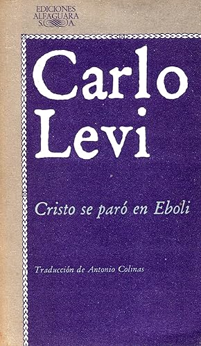 Imagen del vendedor de Cristo Se Par En Eboli (Spanish Edition) a la venta por Von Kickblanc