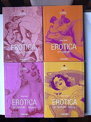 Imagen del vendedor de Erotica (4 volumes) 1)17th-18th Century : From Rembrandt to Fragonard. 2) 19th Century : From Courbet to Gauguin. 3) 20th Century, Volume I : From Rodin to Picasso. 4) 20th Century, Volume II : From Dali to Crumb (ICONS serie) a la venta por 2Wakefield