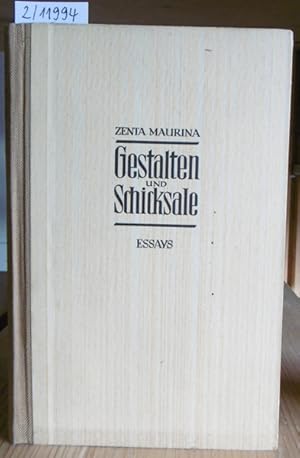 Seller image for Gestalten und Schicksale. Essays. for sale by Versandantiquariat Trffelschwein