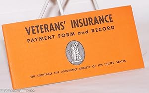 Veterans' Insurance Payment Form and Record