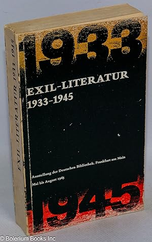 Seller image for Exil-Literatur 1933-1945 for sale by Bolerium Books Inc.