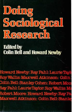 Seller image for Doing Sociological Research for sale by Goulds Book Arcade, Sydney