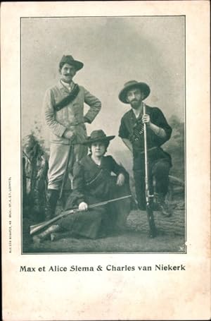 Ansichtskarte / Postkarte Südafrika, Burenkrieg, Max et Alice Slema, Charles van Niekerk