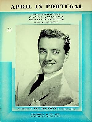 Seller image for Sheet Music 1953 April In Portugal Vic Damone 54 for sale by Epilonian Books