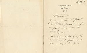 Jadin 2 lettre autographe signée Adolphe Petit A. G. Decamps Luminais