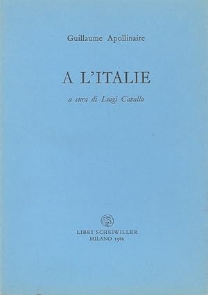 Image du vendeur pour A l'Italie mis en vente par Studio Bibliografico Marini