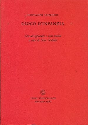 Bild des Verkufers fr Gioco d'infanzia zum Verkauf von Studio Bibliografico Marini