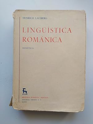 Seller image for Lingstica romnica. Fontica. Biblioteca Romnica Hispnica. for sale by TraperaDeKlaus