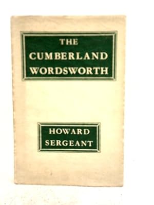 Image du vendeur pour The Cumberland Wordsworth mis en vente par World of Rare Books