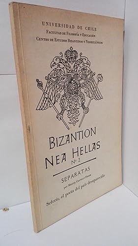 Imagen del vendedor de BIZANTION NEA HELLAS N 2-SEPARATAS - SEFERIS, EL POETA DEL PAIS DESAPARECIDO a la venta por LIBRERIA  SANZ