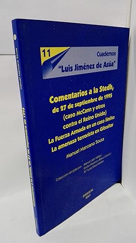 Imagen del vendedor de COMENTARIOS A LA STEDH, DE 27 DE SEPTIEMBRE DE 1995 (CASO MCCANN Y OTROS CONTRA EL REINO UNIDO). LA FUERZA ARMADA EN UN CASO LMITE: LA AMENAZA TERRORISTA EN GIBRALTAR. a la venta por LIBRERIA  SANZ