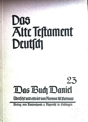 Immagine del venditore per Das Buch Daniel. Das alte Testament Deutsch, Teilband 23 venduto da books4less (Versandantiquariat Petra Gros GmbH & Co. KG)