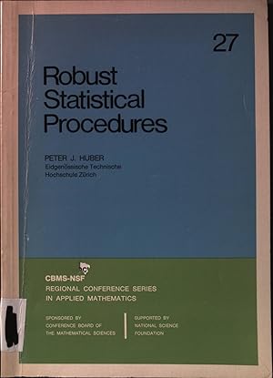 Immagine del venditore per Robust Statistical Procedures. CBMS-NSF Regional Conference Series in applied mathematics 27. venduto da books4less (Versandantiquariat Petra Gros GmbH & Co. KG)