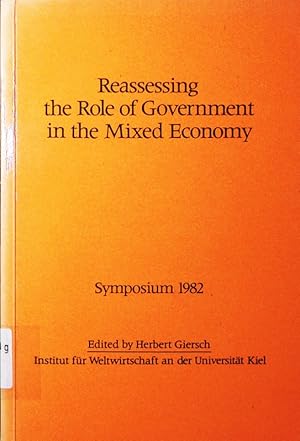 Immagine del venditore per Reassessing the role of government in the mixed economy. venduto da Antiquariat Bookfarm