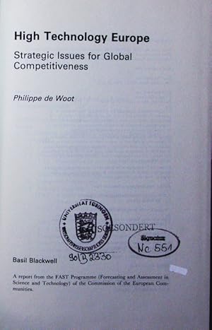 Bild des Verkufers fr High technology Europe. strategic issues for global competitiveness, a report from the FAST Programme (Forecasting and Assessment in Science and Technology) of the Commission of the European Communities. zum Verkauf von Antiquariat Bookfarm