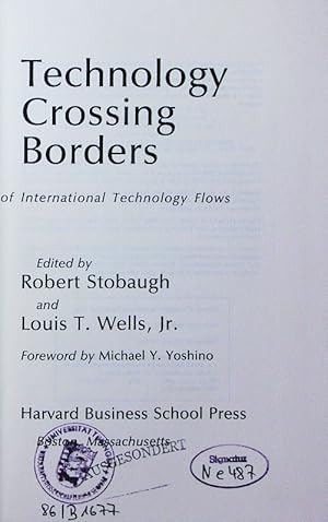Bild des Verkufers fr Technology crossing borders. the choice, transfer, and management of international technology flow. zum Verkauf von Antiquariat Bookfarm