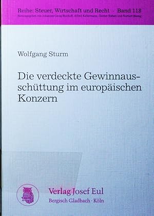 Bild des Verkufers fr Die verdeckte Gewinnausschttung im europischen Konzern. zum Verkauf von Antiquariat Bookfarm