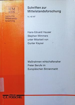 Seller image for Manahmen wirtschaftsnaher freier Berufe im Europischen Binnenmarkt. for sale by Antiquariat Bookfarm