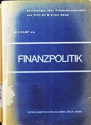 Bild des Verkufers fr Finanzpolitik. zum Verkauf von Antiquariat Bookfarm