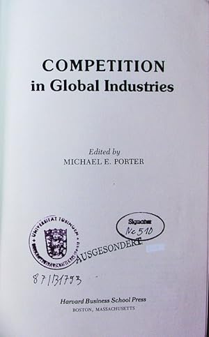 Bild des Verkufers fr Competition in global industries. zum Verkauf von Antiquariat Bookfarm