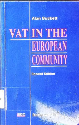 Image du vendeur pour VAT in the European Community. mis en vente par Antiquariat Bookfarm