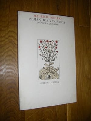 Bild des Verkufers fr Semantica y poetica (Gongora, Quevedo) zum Verkauf von Versandantiquariat Rainer Kocherscheidt