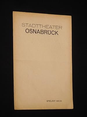 Bild des Verkufers fr Programmheft Stadttheater Osnabrck 1931/32. DER KLEINE MUCK von W. Burggraf, Vocano (Musik). Insz.: Willy Keller, musikal. Ltg.: Nikolaus von Lukacs, Bhnenbild: Heinz Dahm, Kostme: Kte Friedheim, Tnze: Elfriede Hein. Mit Peter Otten, Gertrud Burg, Leni Kircheisen, Werner Siedhoff, Hans Burckhard, Eduard Wiemuth, Elly Bock zum Verkauf von Fast alles Theater! Antiquariat fr die darstellenden Knste