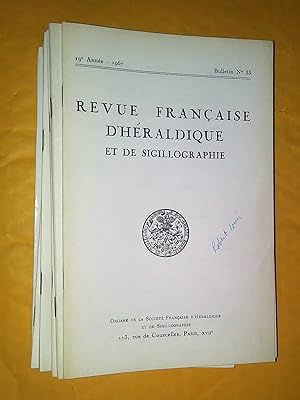 Revue française d'héraldique et de sigillographie (29 bulletins)