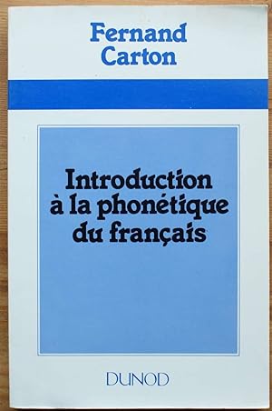 Introduction à la phonétique du français
