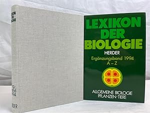 Lexikon der Biologie: Ergänzungsband 1994, A - Z. Allgemeine Biologie, Pflanze, Tiere.