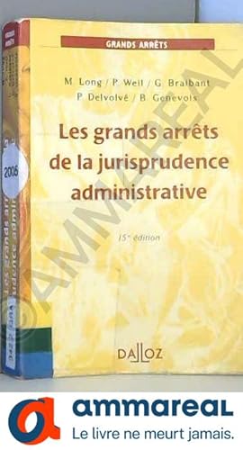 Image du vendeur pour Les grands arrts de la jurisprudence administrative mis en vente par Ammareal