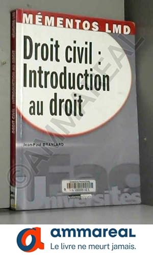 Bild des Verkufers fr Droit civil : introduction au droit zum Verkauf von Ammareal