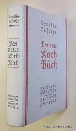 Bild des Verkufers fr Das neue Kochbuch fr die deutsche Kche. Herausgegeben von Ida Schulze. 6. Auflage. Bielefeld, Velhagen & Klasing, 1935. Mit 32 Tafelseiten mit fotografischen u. gezeichnete farbigen Abbildungen sowie zahlreichen Illustrationen im Text. XXXXVI, 357 S. Or.-Lwd. zum Verkauf von Jrgen Patzer