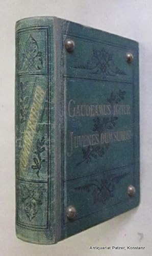 Bild des Verkufers fr Herausgegeben unter musikalischer Redaktion von Friedrich Silcher u. Friedrich Erk. Neue Bearbeitung. 69. u. 70. Auflage. Lahr, Schauenburg, ca. 1900. Mit farbig lithographiertem Schmucktitel, 7 illustrierten Zwischentiteln, 1 Bl. Handschriftenfaksimile und Notendruck. X, 735 S. u. 8 Bl. weiem Papier. Grner Orig.-Leinenband mit Rcken- u. Deckelprgung sowie Bierngeln; Rcken berieben und fachmnnisch neu angesetzt. zum Verkauf von Jrgen Patzer