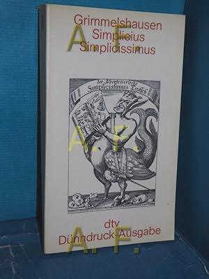 Seller image for Der abenteuerliche Simplicissimus Hans Jakob Christoffel von Grimmelshausen. Mit Nachw., Anm. und einer Zeittaf. hrsg. von Alfred Kelletat / Winkler Weltliteratur : Dnndruck-Ausgabe for sale by Antiquarische Fundgrube e.U.