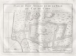 Seller image for Plan du Fort Anglois et de la Ville du Cap de Corse" - Ghana Cape Coast West Africa Afrika Afrique for sale by Antiquariat Steffen Vlkel GmbH