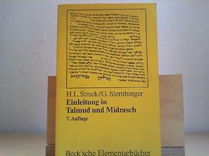 Imagen del vendedor de Einleitung in Talmud und Midrasch. Hermann L. Strack ; Gnter Stemberger / Beck'sche Elementarbcher a la venta por Antiquariat im Schloss