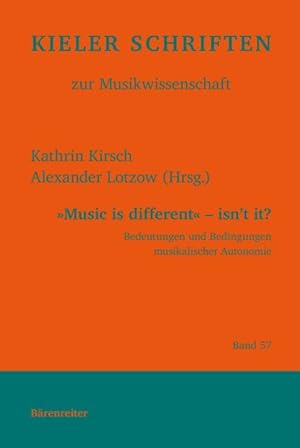 Seller image for Music is different - isn t it? for sale by CONTINUO Noten-Buch-Versand