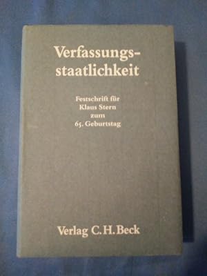 Verfassungsstaatlichkeit : Festschrift für Klaus Stern zum 65. Geburtstag. hrsg. von Joachim Burm...