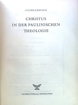 Seller image for Christus in der paulinischen Theologie. for sale by books4less (Versandantiquariat Petra Gros GmbH & Co. KG)